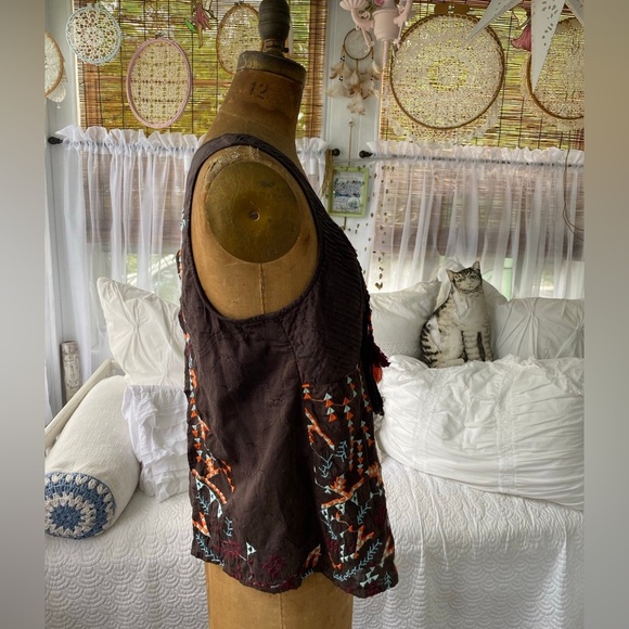 Anthropologie Boho tassel blouse - Picture 3 of 6